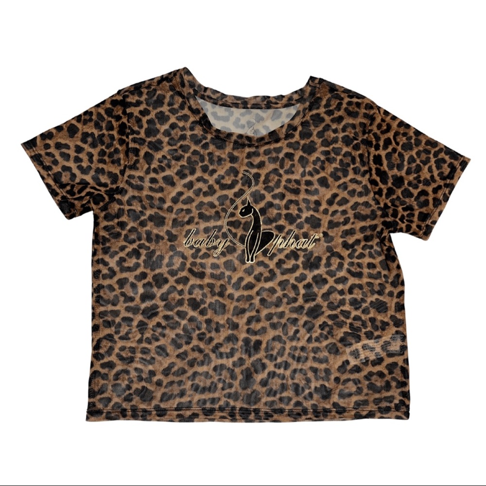 Baby Phat x Forever 21 Leopard Print Mesh Shirt | L
